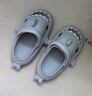 LATE TIME鯊魚(yú)兒童拖鞋夏男孩可愛(ài)卡通軟底防滑涼拖鞋嬰幼兒寶寶洞洞鞋女夏 霧藍【綁帶】 內長(cháng)15cm 150碼 曬單實(shí)拍圖