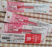 百樂(lè )（PILOT）【熱門(mén)商品】Juice果汁筆芯按動(dòng)紅色0.5中性筆芯子彈頭簽字筆練字水筆芯進(jìn)口文具LP2RF-8EF-R 5支 曬單實(shí)拍圖