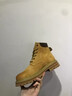 馬丁靴男秋季真皮高幫鞋英倫風(fēng)厚底情侶大黃靴透氣休閑中幫工裝靴 黃棕色《加絨版》 36 《女碼》 標準運動(dòng)鞋碼 曬單實(shí)拍圖