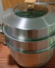 愛(ài)仕達蒸鍋304不銹鋼加高厚大容量廚房家用復底蒸饅頭鍋燃氣電磁爐通用 加高三層蒸鍋 30cm 曬單實(shí)拍圖