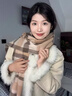 啄木鳥(niǎo)尖貨100%澳洲wool純羊毛圍巾女冬季2025新款圍脖新年生日禮物 駝咖 曬單實(shí)拍圖