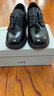 紅蜻蜓媽媽單鞋秋季牛皮透氣工作鞋女士系帶通勤小皮鞋WTB352211黑色35 曬單實(shí)拍圖