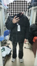 JEEP SPIRIT吉普羽絨棉服男冬季休閑面包服棉襖子加厚保暖防風(fēng)棉衣女情侶外套 黑色 L （建議110-125斤） 曬單實(shí)拍圖