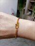 QMXD古法仿沙金手鏈女生環(huán)環(huán)相扣小魚(yú)麥穗手環(huán)輕奢新中式百搭時(shí)尚手飾 小魚(yú)麥穗手鏈 曬單實(shí)拍圖