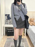 燦圖深灰色毛呢半身裙女裝秋冬季新款小個(gè)子高腰顯瘦冬裙a字包臀短裙 深灰色【常規款】 M 曬單實(shí)拍圖
