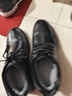 奧康（Aokang）冬季新款男鞋棉鞋加絨保暖商務(wù)休閑皮鞋厚底通勤真皮高幫鞋 黑色 加絨 1253014029B 41 曬單實(shí)拍圖