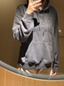 蓋璞女裝2025秋季新款logo重磅毛圈寬松蝙蝠袖連帽衛衣上衣795440 曬單實(shí)拍圖