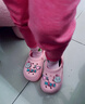 迪士尼童鞋女童瑪麗貓洞洞鞋夏季涼拖卡通戶(hù)外休閑拖鞋F2390 粉190 曬單實(shí)拍圖