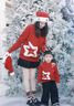 G.duck圣誕節親子裝一家三口四口過(guò)年喜慶新年拜年2026母女母子加厚毛衣 紅色 180 XL 曬單實(shí)拍圖