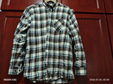 富鋌【100%棉雙面磨毛】秋季男士襯衫男長(cháng)袖格紋軟糯親膚保暖男裝襯 曬單實(shí)拍圖