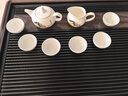 華光骨瓷茶具套裝 齊白石水墨風(fēng)功夫茶具 茶杯茶壺帶公道杯 福海祿運 曬單實(shí)拍圖