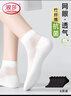 浪莎竹纖維襪子夏季女薄款抑菌透氣網(wǎng)眼防臭襪子吸汗女襪短筒襪子6雙 曬單實(shí)拍圖