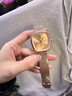 POEDAGAR瑞士正品女士手表女學(xué)生防水休閑潮流輕奢時(shí)尚韓版手表女士石英表 783玫金金面網(wǎng)帶款 34mm 曬單實(shí)拍圖