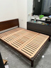 續寫(xiě)家具單雙人實(shí)木床簡(jiǎn)約小戶(hù)型家用臥室黑胡桃木1.5米穩穩床Pro-S 曬單實(shí)拍圖