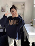 妙奕嘉衛衣女秋冬季女士外套潮流無(wú)帽衣服2025新款長(cháng)袖t恤女生內搭上衣 藏青ARMS圓領(lǐng)衛衣 M 【建議75-95斤】 曬單實(shí)拍圖