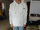 李寧（LI-NING）李寧連帽衛衣男秋冬純色純棉加絨加厚寬松上衣青少年學(xué)生帶帽外套 白色(加絨) 3XL 建議145-165斤 曬單實(shí)拍圖
