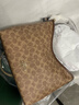 蔻馳（COACH）【品牌直供】女包LAURELHOBO流浪包 單肩斜挎包棕色CV975新年禮物 曬單實(shí)拍圖