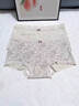 貓人純棉內褲女A類(lèi)嬰兒棉抗菌加長(cháng)襠新款中腰無(wú)痕蕾絲碎花小平角短褲 【3條裝】粉櫻花+咖牡丹+灰碎花 L 【推薦80-105斤】 曬單實(shí)拍圖