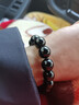 石玥珠寶精品14mm天然黑曜石貔貅手串本命年轉運珠水晶手鏈男女士款禮物 曬單實(shí)拍圖