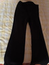 浪莎黑色微喇叭褲女冬季2025新款加絨加厚馬蹄褲高腰顯瘦休閑褲子 曬單實(shí)拍圖