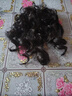 灌湘鳥(niǎo)假發(fā)遮蓋頭頂白發(fā)補發(fā)片羊毛卷假發(fā)可盤(pán)發(fā)假發(fā)卷發(fā)片輕薄透氣補發(fā) 加長(cháng)款35厘米--棕黑色 曬單實(shí)拍圖