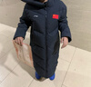 李寧（LI-NING）童裝兒童羽絨服男大童反光防潑水寬松鴨絨超長(cháng)外套150YYMV097-2 曬單實(shí)拍圖