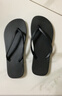 細細條（XIXITIAO）休閑男女夾腳涼拖鞋日系簡(jiǎn)約純色百搭情侶夏人字拖沙灘鞋 黑色【簡(jiǎn)約純色款】 42 【標準碼】 曬單實(shí)拍圖