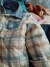 戴維貝拉（DAVE＆BELLA）兒童夾棉襯衫冬裝新款男童棉服男寶寶保暖上衣休閑小童襯衣 格子【現貨】 100 cm（建議身高90-100cm） 曬單實(shí)拍圖