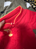 貝肽斯嬰兒拜年服秋冬夾棉連體衣服過(guò)新年貨喜慶滿(mǎn)月百天寶寶外出棉服 曬單實(shí)拍圖