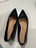 海瀾之家（HLA）單鞋女通勤舒適粗跟防滑尖頭小皮鞋女HDADXW1CCS006 黑色40 曬單實(shí)拍圖
