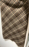 百圖betu女裝冬季新款半身裙直筒復古格紋百搭顯瘦裙子女2410D04 咖格 M 曬單實(shí)拍圖