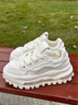 莎萊茜（SALAXI）2025秋冬新品冰川系列潮牌厚底增高面包鞋男女款情侶氣墊休閑潮鞋 白色 36 【女款】 曬單實(shí)拍圖