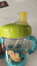 bobo學(xué)飲杯塑料嬰兒水杯鴨嘴6個(gè)月喝水喝奶兒童奶瓶防嗆180ml水壺 綠色 曬單實(shí)拍圖