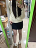 浪莎灰色毛呢半身裙女春秋2025新款高腰顯瘦小個(gè)子加厚a字短裙包臀裙 黑色 L 【適合105-115斤】 曬單實(shí)拍圖