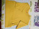 新疆棉重磅厚實(shí)不透純棉短袖T恤男純色寬松大碼打底衫上衣 鵝黃色-【超重磅厚實(shí)不透】 L建議140-170斤 曬單實(shí)拍圖