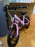 飛鴿兒童自行車(chē)3-6-10-12歲帶輔助輪小孩兒童折疊自行車(chē)腳踏單車(chē) 粉色 一體輪 避震前叉 后座版 16寸【適合105-135厘米】 曬單實(shí)拍圖