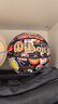 Wilson威爾勝NBA復古全隊徽款高性能貼皮室內外通用成人7號籃球送禮 曬單實(shí)拍圖