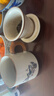 汝窯茶杯大容量辦公杯中式茶水分離杯變色馬克杯帶蓋過(guò)濾喝茶水杯 陶瓷汝窯喜鵲報喜變色辦公杯 曬單實(shí)拍圖