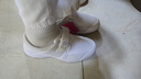 紐樂(lè )芙小旋風(fēng)護士鞋 室內工作鞋 足弓支撐空調鞋 夏季新款透氣小白鞋 白色 36 曬單實(shí)拍圖