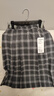 三彩2025冬季新款格紋半身裙百褶裙中裙A字裙女 寂靜灰格紋 S 曬單實(shí)拍圖