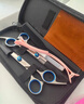 愛(ài)德華（EDWARD）成人兒童不銹鋼理發(fā)剪打薄修劉海美發(fā)剪刀套裝牙剪平剪美發(fā)工具 藍珂八件套 曬單實(shí)拍圖