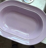 琺寶（staub） 夜櫻粉陶瓷餐具家用飯菜甜品湯喬遷禮 陶瓷橢圓盤(pán)夜櫻粉25cm 1頭 曬單實(shí)拍圖