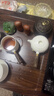 新款全自動(dòng)茶具套裝燒水壺一體功夫茶盤(pán)家用泡茶底部上水茶臺整套 圓福茶盤(pán)（新款）白瓷側把茶具底部上水黑色 1件 曬單實(shí)拍圖