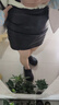 佐敘黑色皮裙短裙女2025新款高腰顯瘦褶皺不規則PU皮氣質(zhì)半身裙包臀裙 黑色 (有內襯） L （95-115斤） 曬單實(shí)拍圖