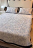 無(wú)印良品新款牛奶絨床蓋單件冬季珊瑚絨夾棉床護墊加絨被單加厚床單三件套 向陽(yáng)花-粉【三層加厚夾棉】 200cm*230cm 【床蓋單件】 曬單實(shí)拍圖