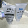吾諾（UNO）日本活性炭洗面奶男士泡沫潔面乳清爽控油補水保濕祛痘護膚品 控油+祛角質(zhì) 2支裝 曬單實(shí)拍圖