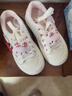 人本加絨女鞋卡通小白鞋女冬季新款棉鞋厚底百搭休閑鞋女白蘭粉棉鞋38 曬單實(shí)拍圖