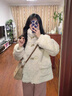 妙奕嘉羊羔絨毛毛外套短款棉服女士秋冬季2025新款高級感短款洋氣小棉襖 米白色小香風(fēng)外套 M 建議100-118斤 曬單實(shí)拍圖