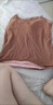 浪莎（LangSha）保暖背心女加絨加厚吊帶內衣自帶胸墊修身性感打底衫保暖衣秋冬款 [膚色+卡其]帶胸墊 XL (100-125斤) 曬單實(shí)拍圖