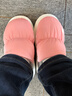 樸西冬季可外穿羽絨布防水包跟女士棉拖鞋室內保暖兩穿 蜜桃粉 40-41 曬單實(shí)拍圖